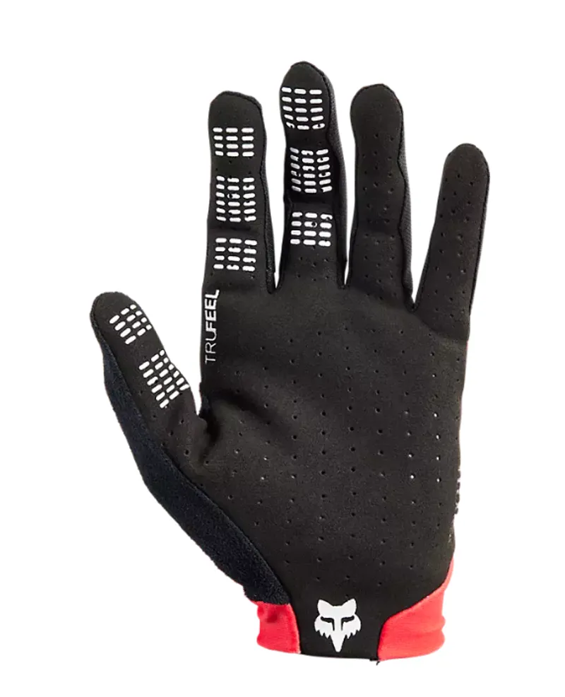 Fox Racing Flexair Race Full Finger Gloves in Fluorescent Red-1